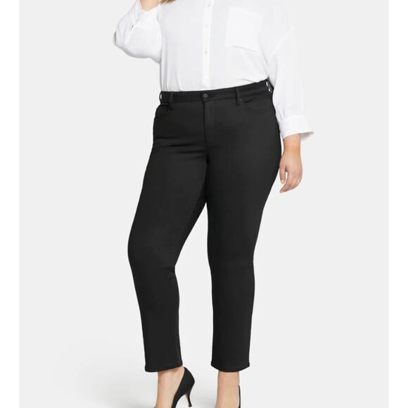 NYDJ Sheri slim jeans plus size black 28W - Picture 1 of 4